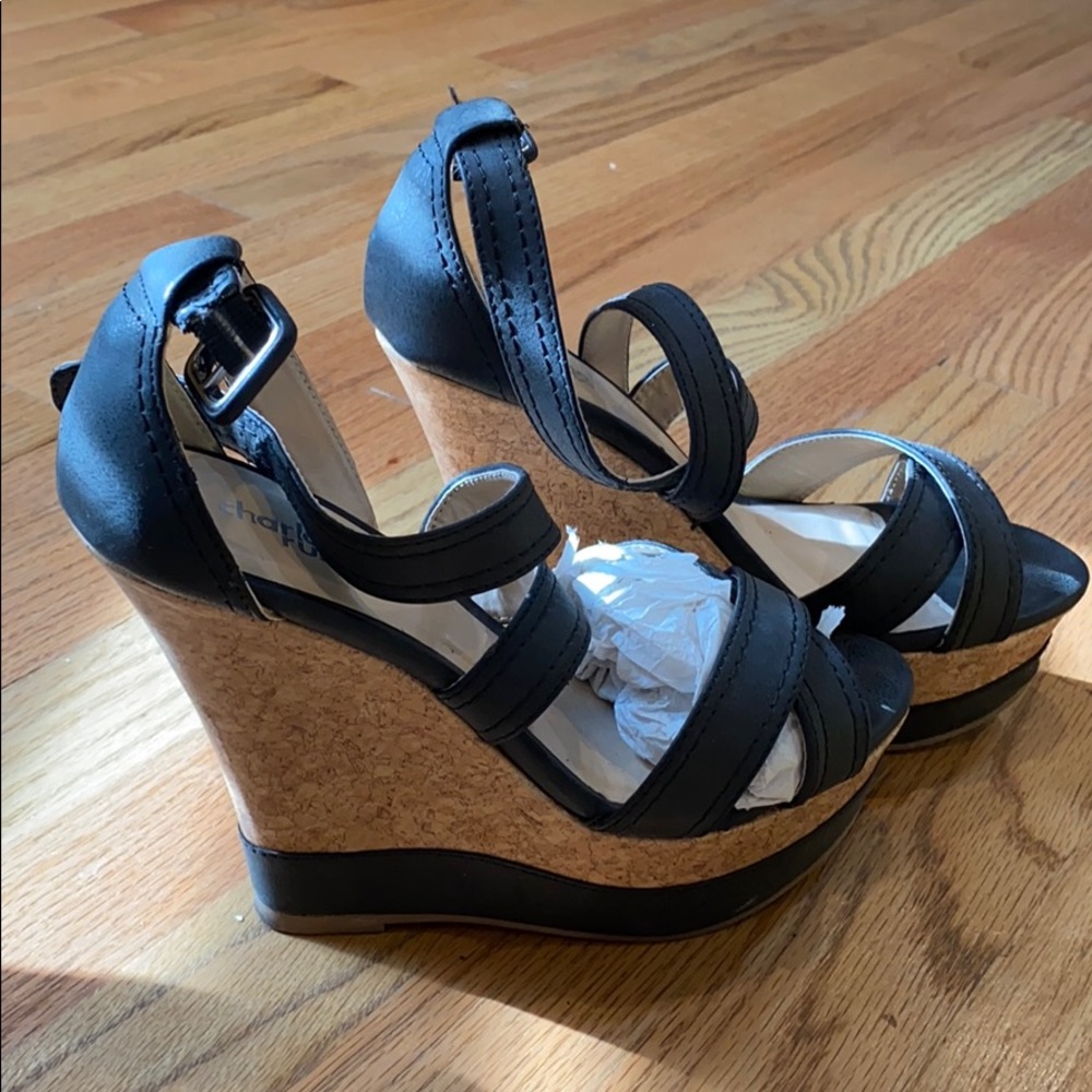 Beautiful Black Cork Wedge